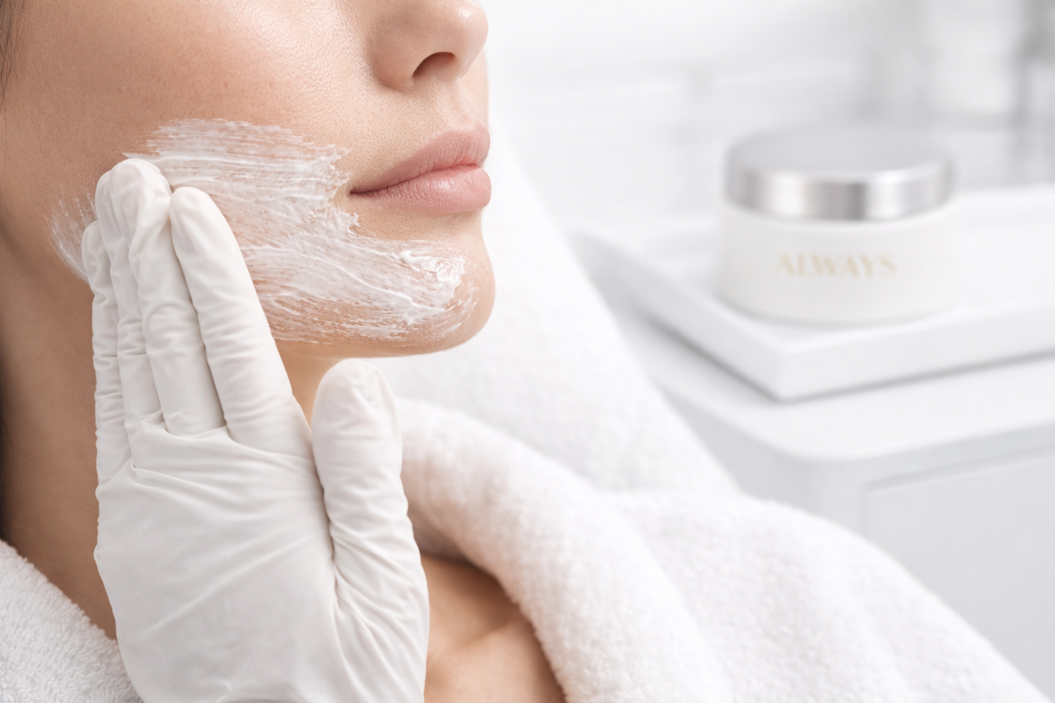 Always Numb being applied during treatment