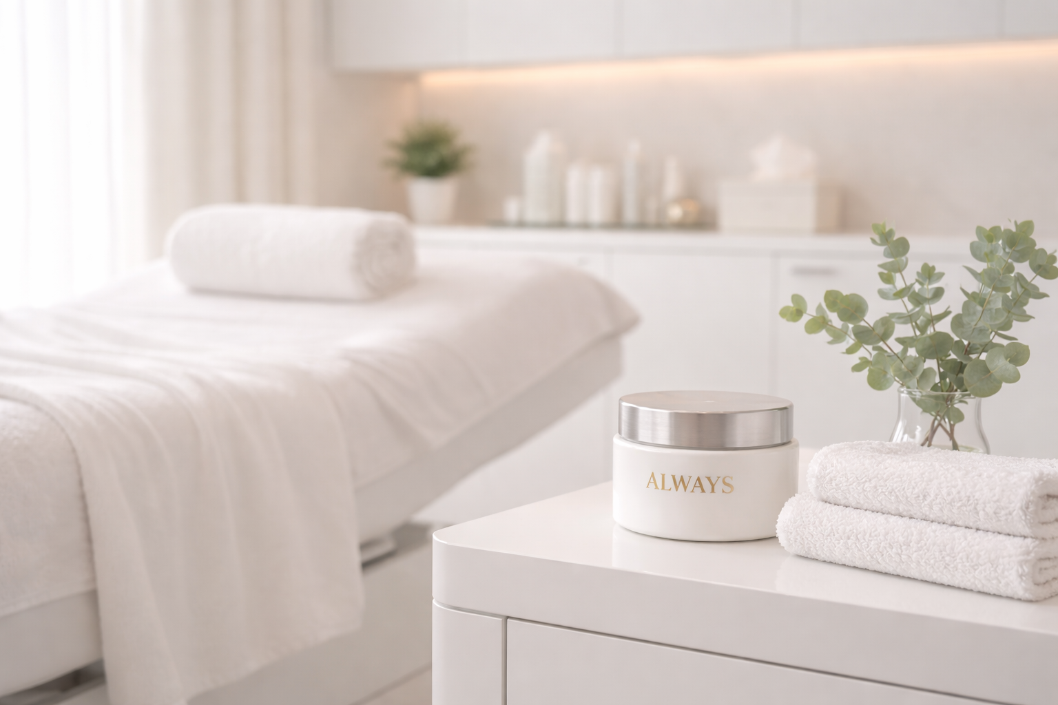 Luxury medspa treatment room